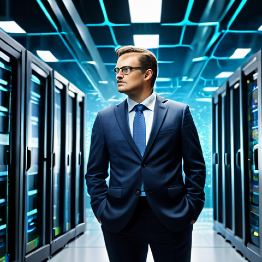 A professional, insightful cybersecurity expert in a modest business suit, observing a dynamic, split-frame environment. On one side, a classic server room with tangible racks and blinking lights, representing traditional infrastructure. On the other side, an abstract, fluid cloudscape with glowing data streams and interconnected digital networks, symbolizing the modern, dynamic cloud. The expert stands with a natural pose, contemplating the transition. The scene is depicted with high-resolution professional photography, perfect anatomy, correct proportions, well-formed hands, proper finger count, natural body proportions. safe for work, appropriate content, fully clothed, professional, family-friendly.